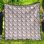 Baseballs Pattern Print Quilt