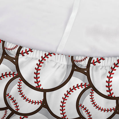 Baseballs Pattern Print Sofa Cover