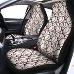 Baseballs Pattern Print Universal Fit Car Seat Covers