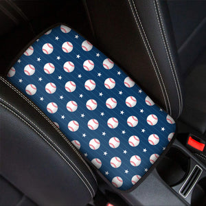 Baseballs Star Pattern Print Car Center Console Cover