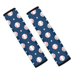 Baseballs Star Pattern Print Car Seat Belt Covers