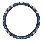 Baseballs Star Pattern Print Car Steering Wheel Cover