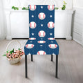 Baseballs Star Pattern Print Dining Chair Slipcover