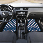 Baseballs Star Pattern Print Front and Back Car Floor Mats