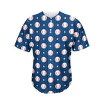 Baseballs Star Pattern Print Men's Baseball Jersey