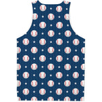 Baseballs Star Pattern Print Men's Tank Top