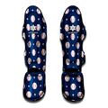 Baseballs Star Pattern Print Muay Thai Shin Guards