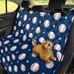 Baseballs Star Pattern Print Pet Car Back Seat Cover