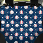 Baseballs Star Pattern Print Pet Car Back Seat Cover