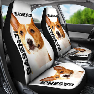 Basenji Face Universal Fit Car Seat Covers GearFrost