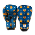 Basketball And Star Pattern Print Boxing Gloves