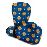 Basketball And Star Pattern Print Boxing Gloves