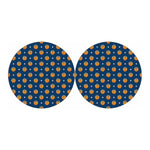 Basketball And Star Pattern Print Car Coasters