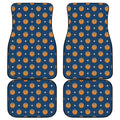 Basketball And Star Pattern Print Front and Back Car Floor Mats