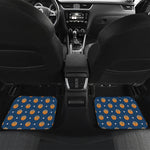 Basketball And Star Pattern Print Front and Back Car Floor Mats