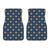 Basketball And Star Pattern Print Front Car Floor Mats