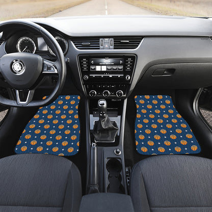 Basketball And Star Pattern Print Front Car Floor Mats