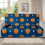 Basketball And Star Pattern Print Futon Protector