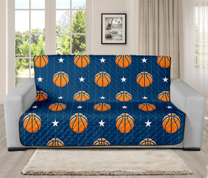 Basketball And Star Pattern Print Futon Protector