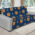 Basketball And Star Pattern Print Futon Protector