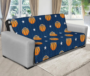 Basketball And Star Pattern Print Futon Protector