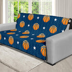 Basketball And Star Pattern Print Futon Protector