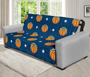 Basketball And Star Pattern Print Futon Protector