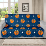 Basketball And Star Pattern Print Futon Protector