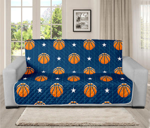 Basketball And Star Pattern Print Futon Protector