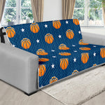 Basketball And Star Pattern Print Futon Protector