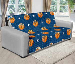 Basketball And Star Pattern Print Futon Protector