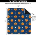 Basketball And Star Pattern Print Futon Protector