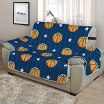 Basketball And Star Pattern Print Half Sofa Protector