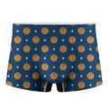 Basketball And Star Pattern Print Men's Boxer Briefs
