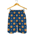Basketball And Star Pattern Print Men's Shorts