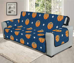 Basketball And Star Pattern Print Oversized Sofa Protector