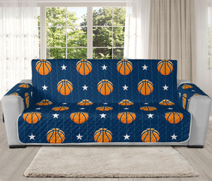 Basketball And Star Pattern Print Oversized Sofa Protector