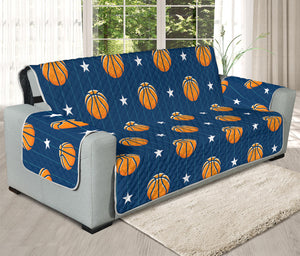 Basketball And Star Pattern Print Oversized Sofa Protector