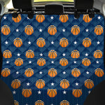 Basketball And Star Pattern Print Pet Car Back Seat Cover