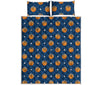 Basketball And Star Pattern Print Quilt Bed Set