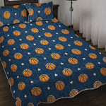 Basketball And Star Pattern Print Quilt Bed Set