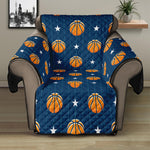 Basketball And Star Pattern Print Recliner Protector