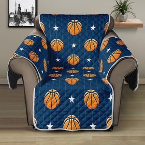 Basketball And Star Pattern Print Recliner Protector