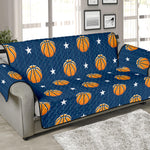 Basketball And Star Pattern Print Sofa Protector