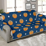 Basketball And Star Pattern Print Sofa Protector