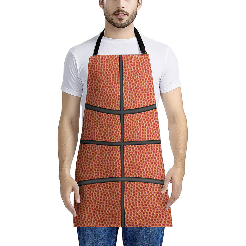 Basketball Ball Print Apron