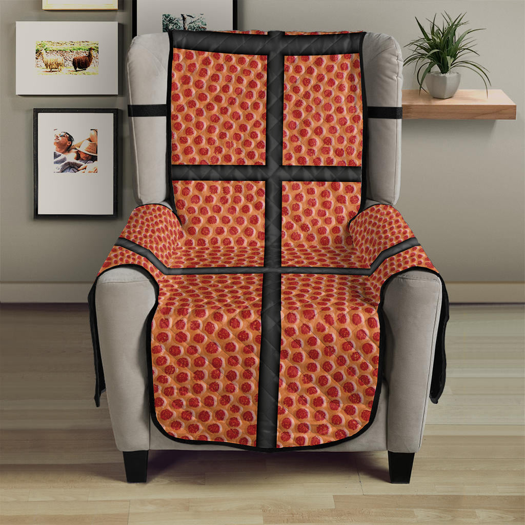 Basketball Ball Print Armchair Protector