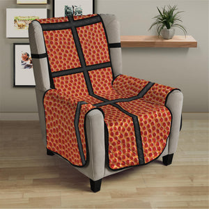 Basketball Ball Print Armchair Protector