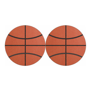 Basketball Ball Print Car Coasters