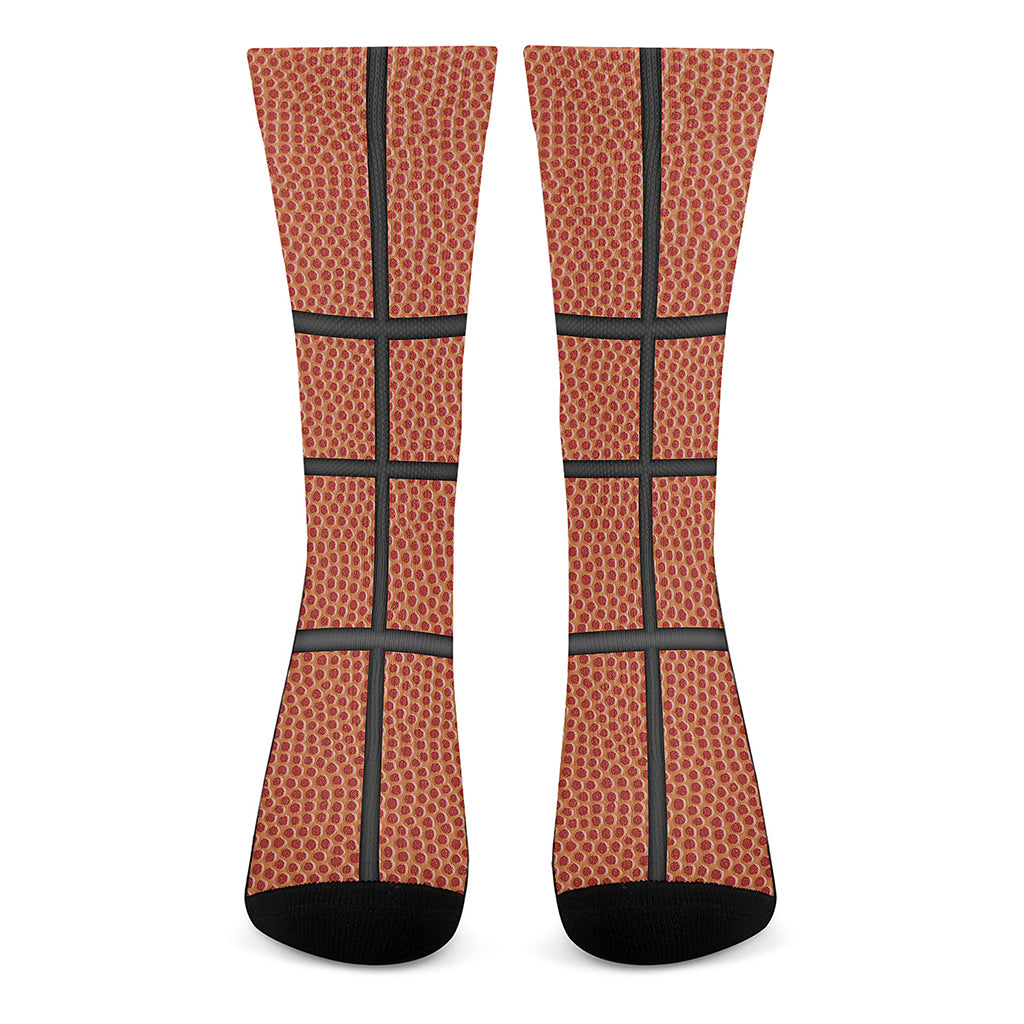 Basketball Ball Print Crew Socks